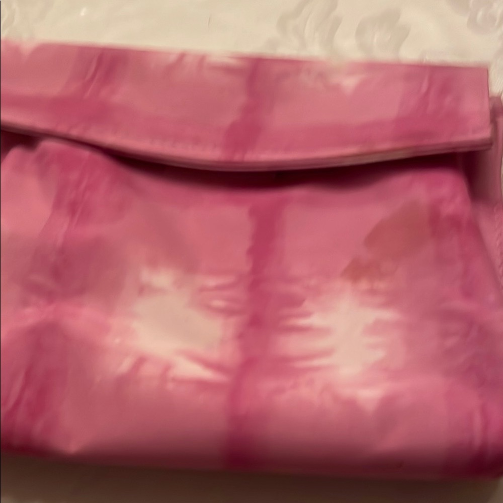 Pink Tie-Dye Clutch